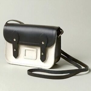 The Cambridge Satchel Company bag B85 The Tiny Satchel Crossbody Black & Cream